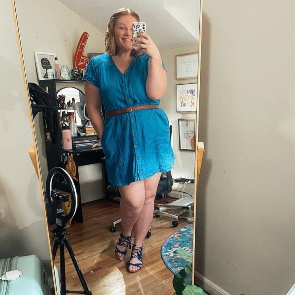 Old Navy Denim Button Dress